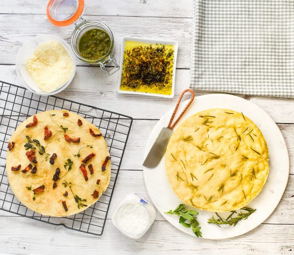 LowFODMAP Focaccia Flatbread Recipe; Glutenfree, Vegan Dr. Rachel Pauls