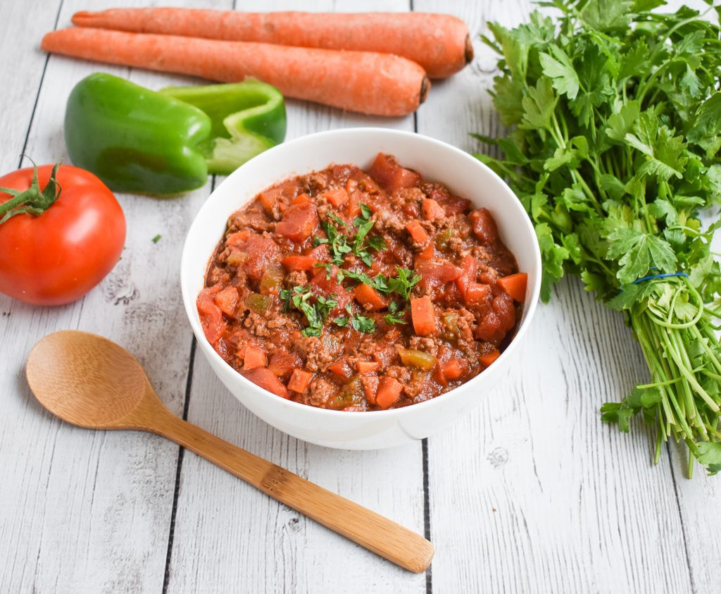 LowFODMAP SlowCooker Stuffed Bell Pepper Soup; Glutenfree, Dairy