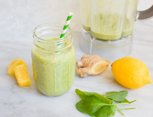 Low-FODMAP 'Green Machine' Detox Smoothie; Gluten-free, Vegan | Dr ...