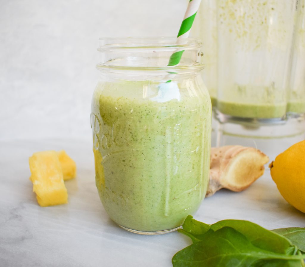 Low-FODMAP 'Green Machine' Detox Smoothie; Gluten-free, Vegan | Dr ...