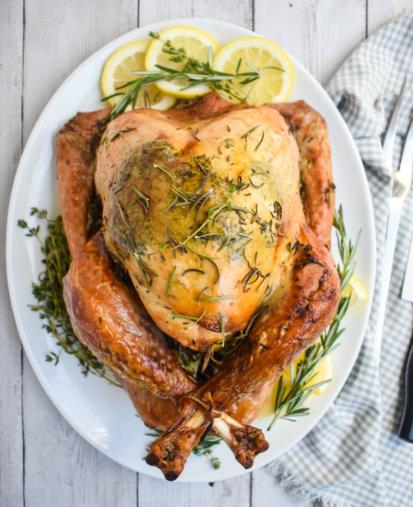 Easy Low-FODMAP Lemon and Herb Butter Roasted Turkey Recipe; Gluten ...