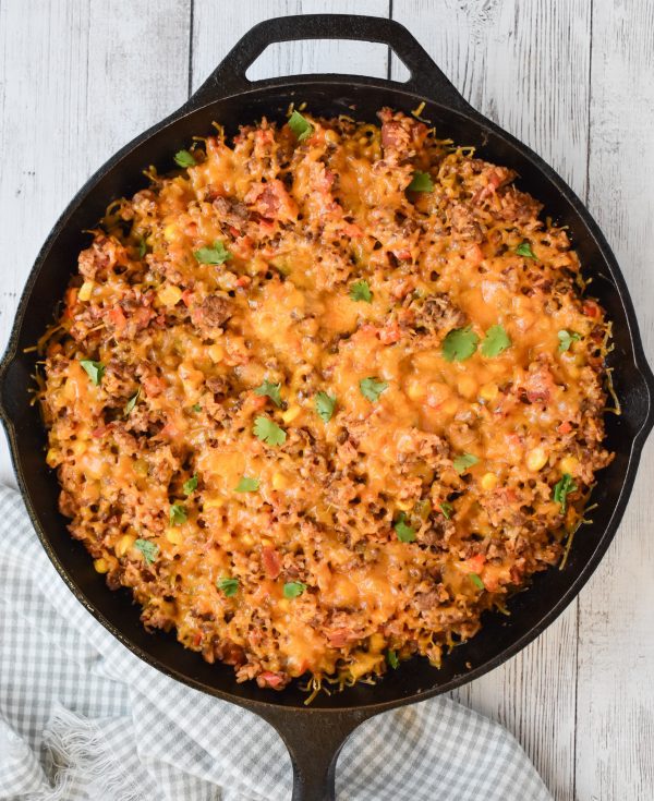 30 Minute One-Skillet Low-FODMAP Mexican Rice with Beef; Gluten-free ...