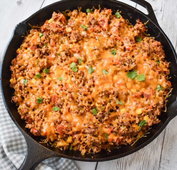 30 Minute One-Skillet Low-FODMAP Mexican Rice with Beef; Gluten-free ...