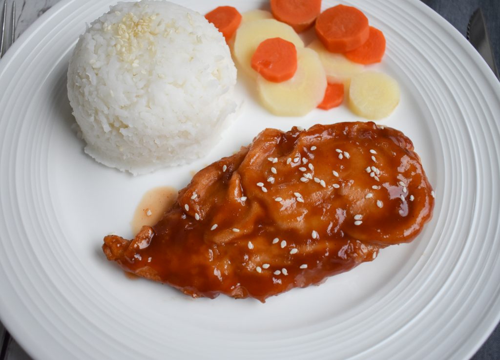 Zev's Favorite LowFODMAP Sweet & Sour Chicken with Dipping Sauce