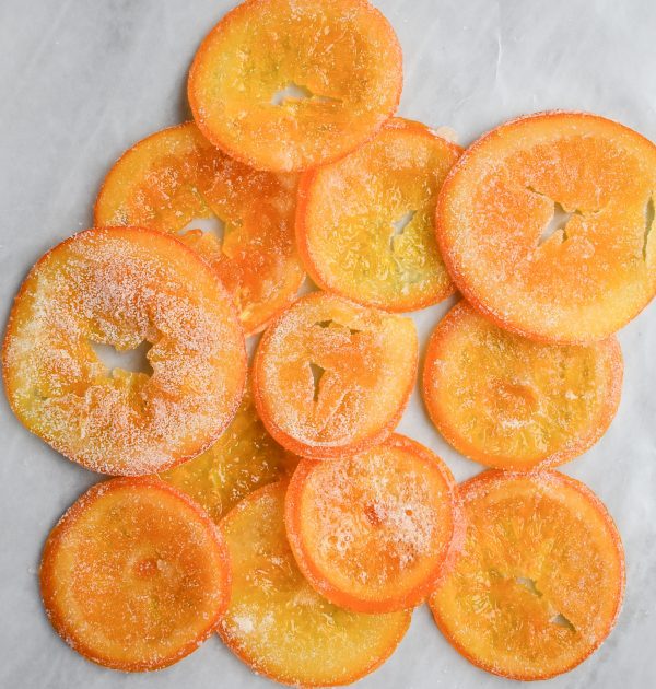 LowFODMAP Three Ingredient Candied Orange Slices Recipe; Glutenfree