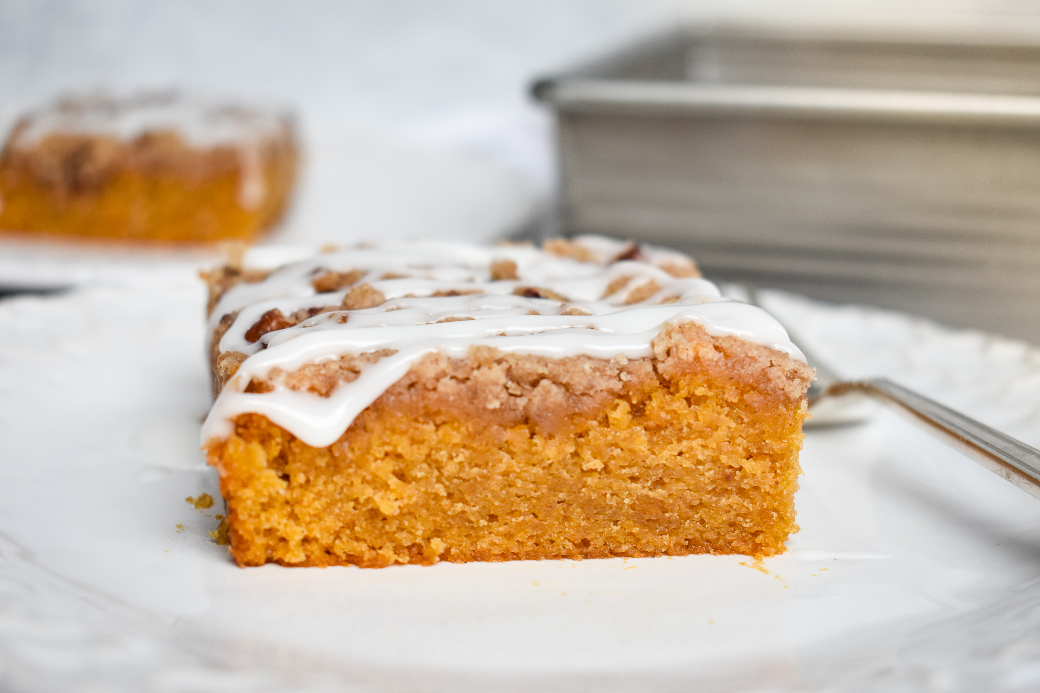 Low FODMAP Sweet Potato Cake With Crumble Topping Gluten free Dairy 