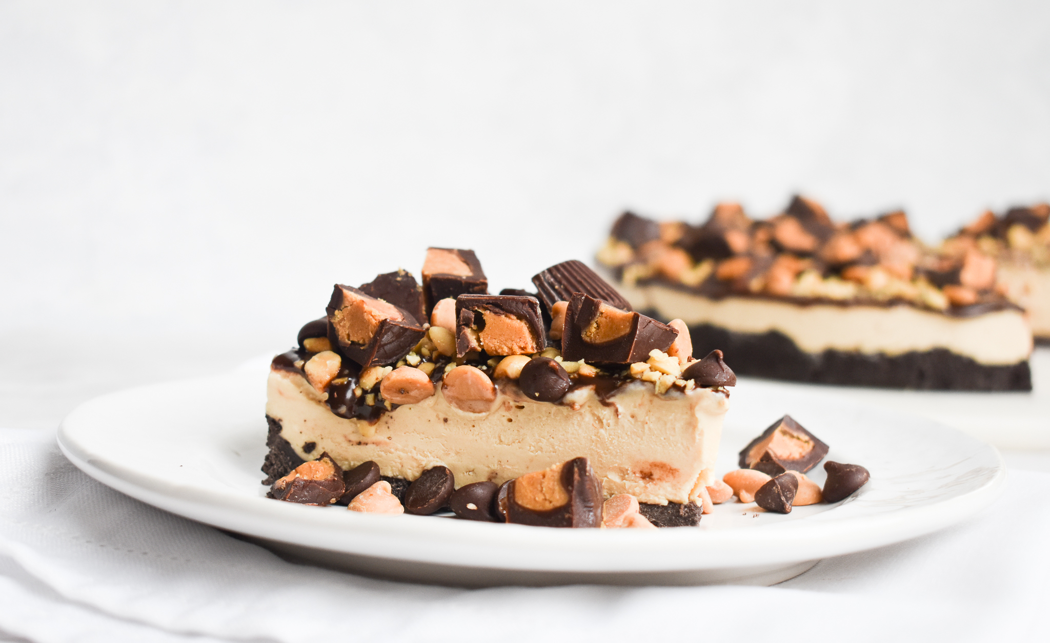 Low-FODMAP No-Bake Peanut Butter Pie; Gluten-free | Rachel Pauls Food