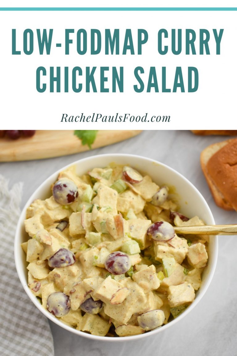 Low-FODMAP Curry Chicken Salad; Gluten-free | Dr. Rachel Pauls
