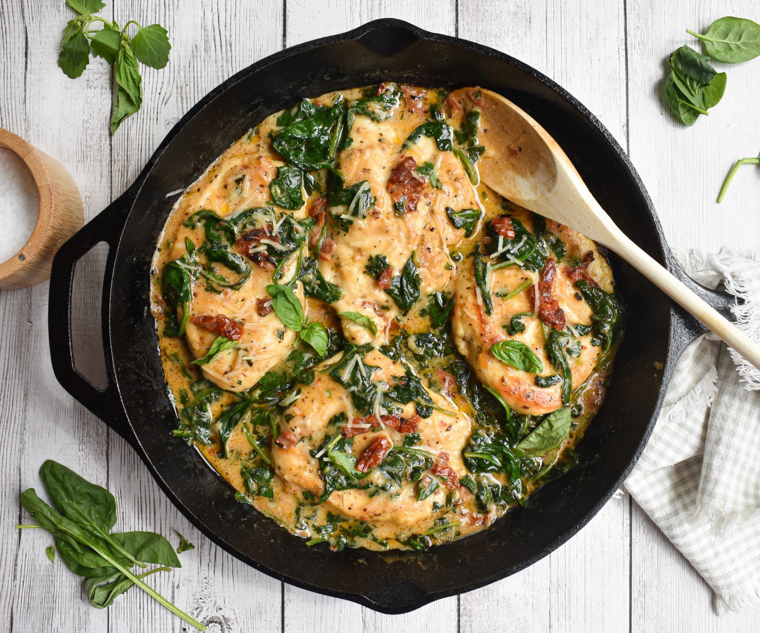 Low Fodmap 30 Minute Creamy Tuscan Chicken Gluten Free Dr Rachel Pauls