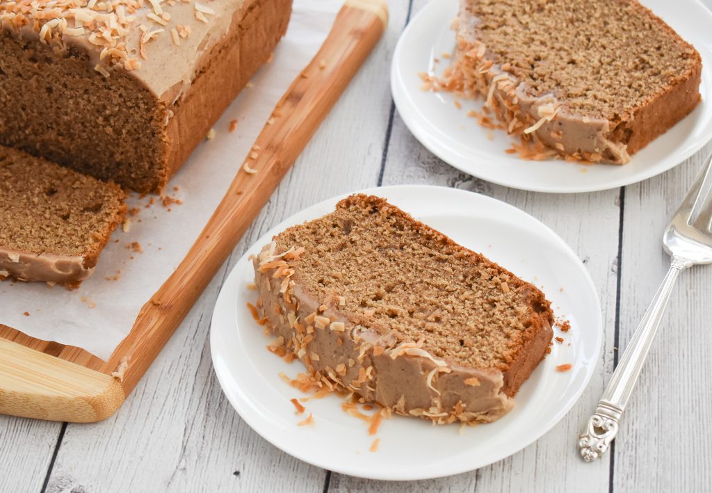 LowFODMAP Chai Quick Bread with Browned Butter Chai Frosting; Gluten