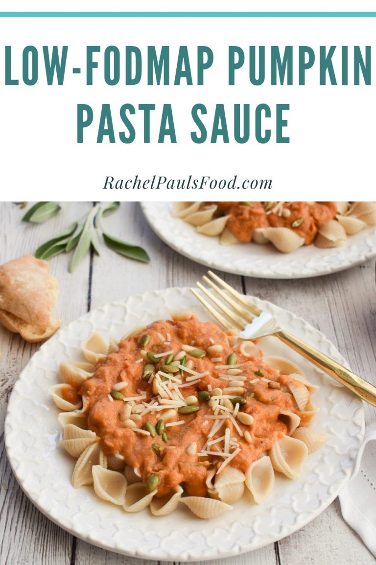 LowFODMAP Pumpkin Pasta and/or Simmer Sauce; Glutenfree, Vegan Dr