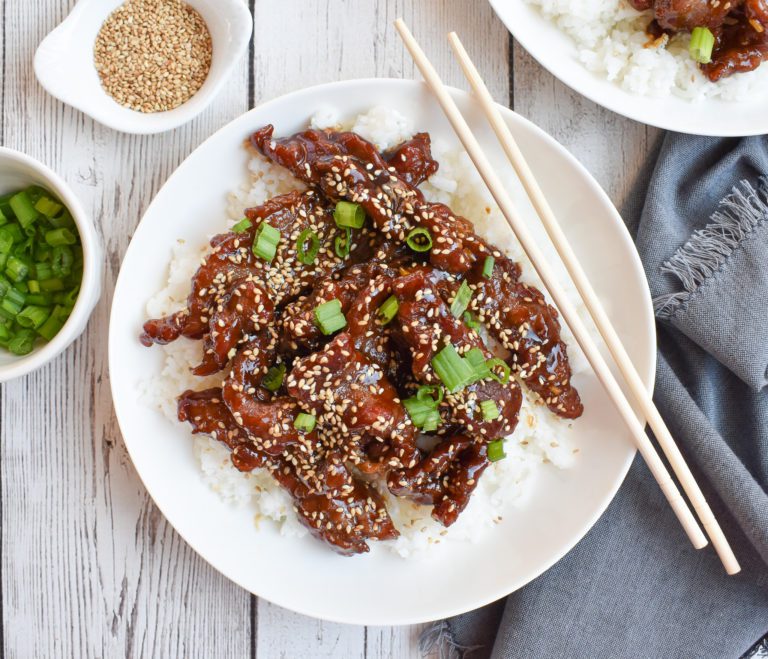 Low FODMAP Mongolian Beef Recipe Gluten Free Dairy Free Dr Rachel   DSC 0452 768x659 