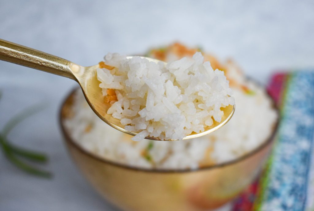 Fluffy Low Fodmap Coconut Rice Recipe Gluten Free Vegan Dr Rachel Pauls