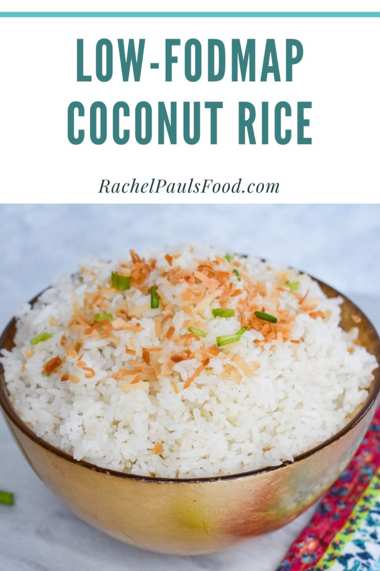 Fluffy LowFODMAP Coconut Rice Recipe; Glutenfree, Vegan Dr. Rachel Pauls