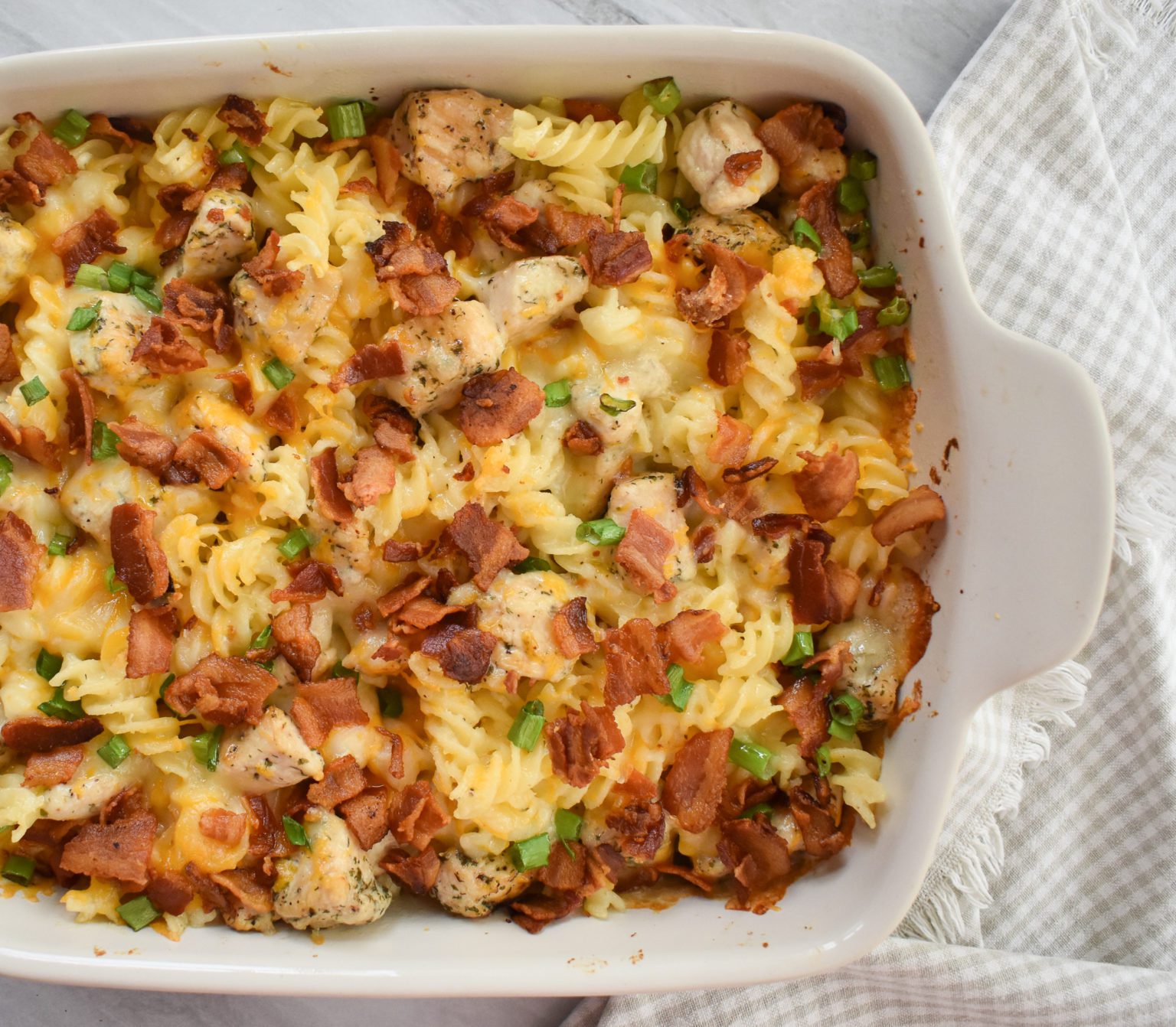 LowFODMAP Chicken Bacon Ranch Casserole; Glutenfree Dr. Rachel Pauls