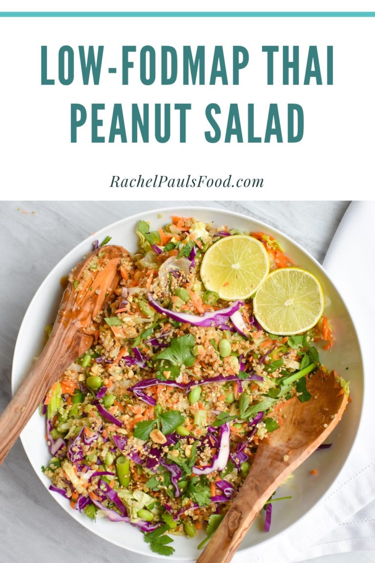 LowFODMAP Crunchy Thai Peanut Salad; Glutenfree, Vegan Dr. Rachel Pauls
