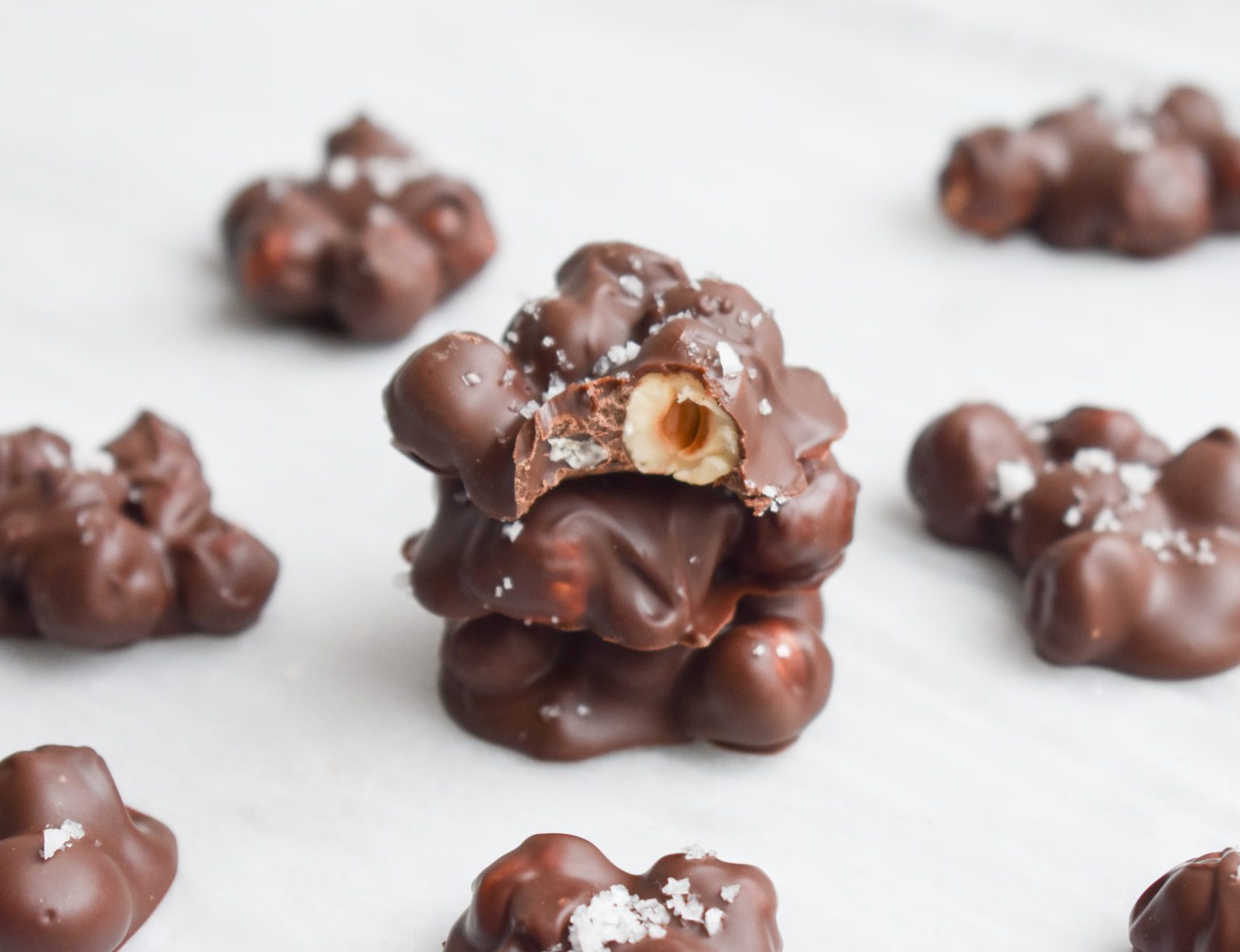 LowFODMAP Salted Chocolate Hazelnut Clusters; Glutenfree, Vegan Dr. Rachel Pauls
