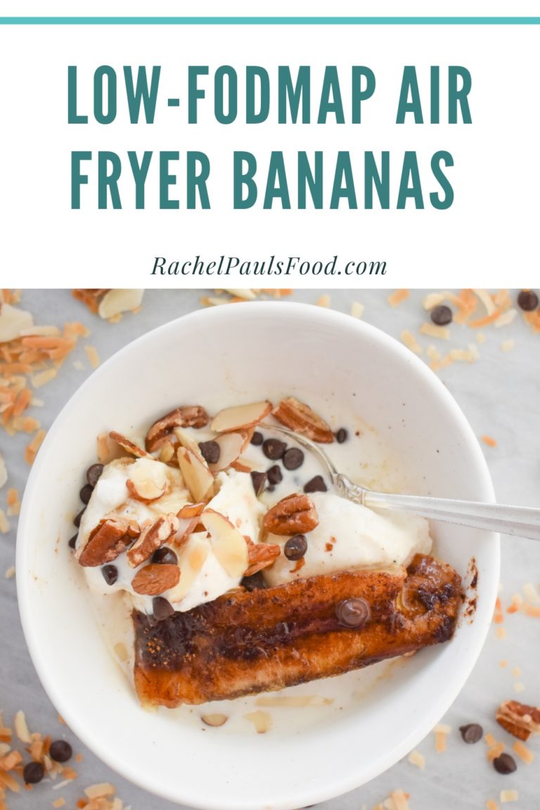 LowFODMAP Air Fryer Caramelized Bananas; Glutenfree, Vegan Dr