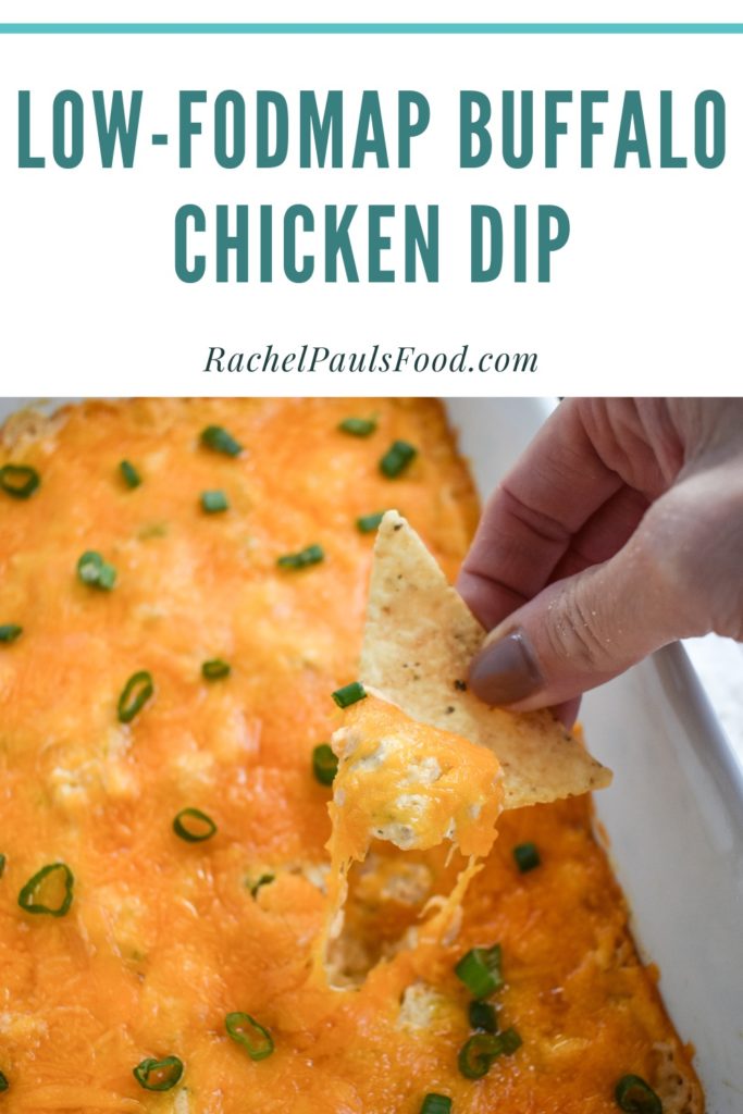 LowFODMAP Buffalo Chicken Dip; Glutenfree Dr. Rachel Pauls