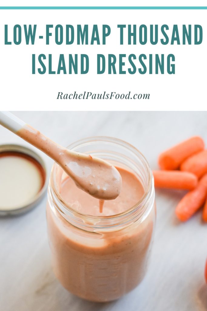 LowFODMAP Thousand Island Dressing; Glutenfree, Vegan, Dairyfree