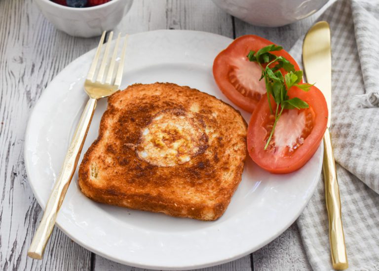 LowFODMAP Egg in a Basket; Glutenfree, Vegetarian Dr. Rachel Pauls