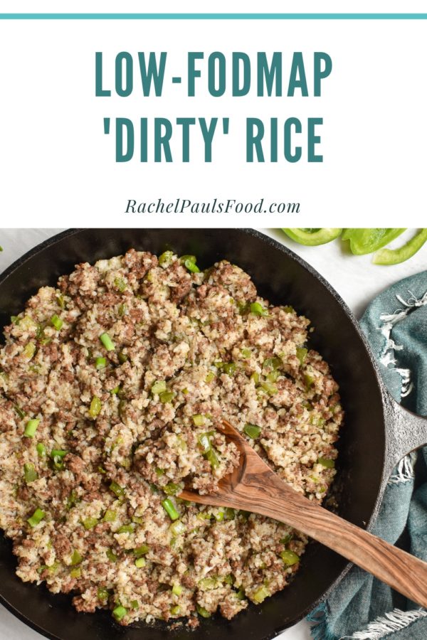 Low-FODMAP Cajun ‘Dirty’ Rice; Gluten-free, Dairy-free | Rachel Pauls Food