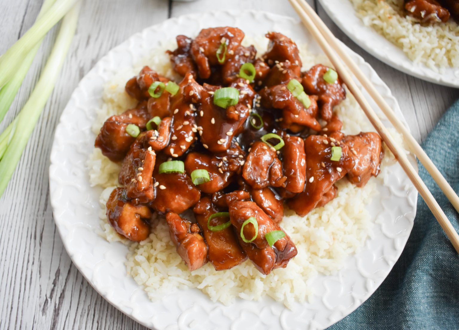 One-Skillet 30-Minute Low-FODMAP Bourbon Chicken; Gluten-free, Dairy ...