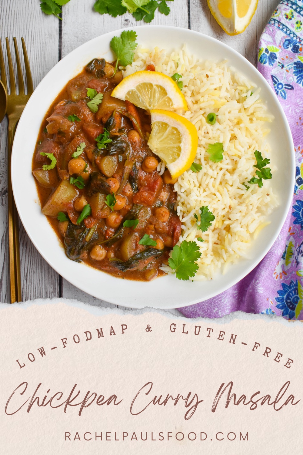 LowFODMAP & Glutenfree Creamy Chickpea Masala Curry Dr. Rachel Pauls