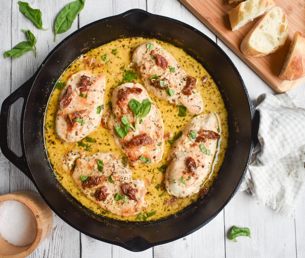 30-minute low-FODMAP 'Marry Me' Chicken closer up