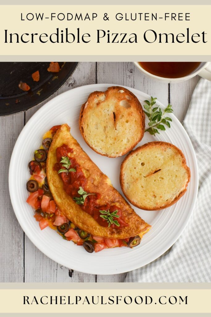 pizza omelet low fodmap pin