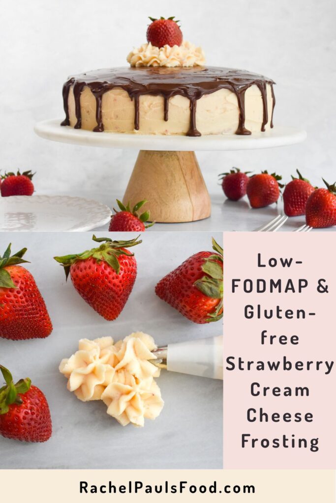low fodmap strawberry cream cheese frosting PIN