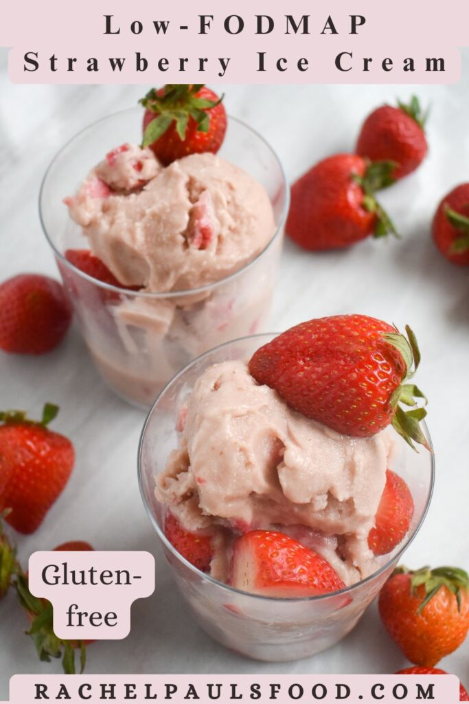 low-FODMAP Strawberry Ice Cream pin