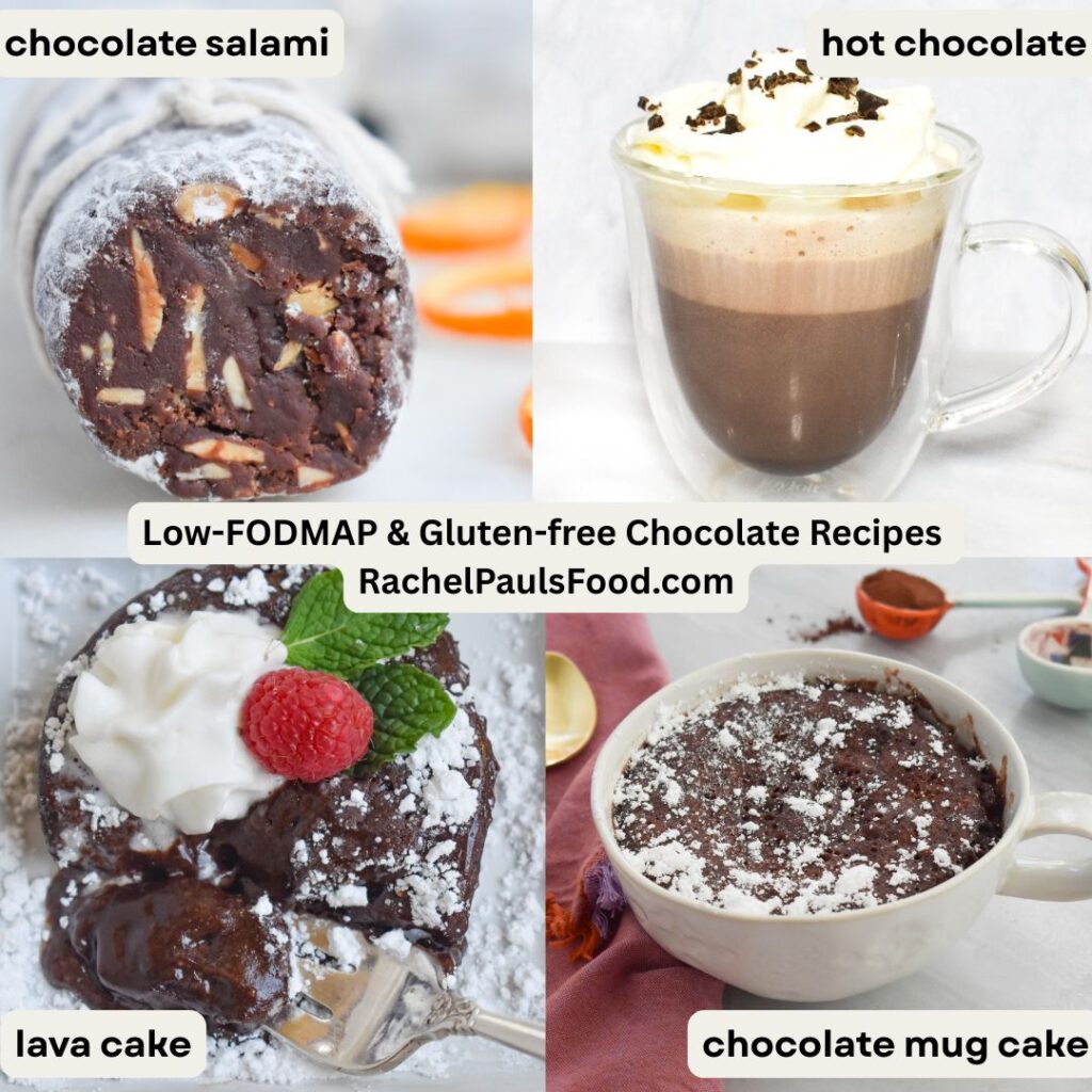 4 low-FODMAP chocolate recipes square