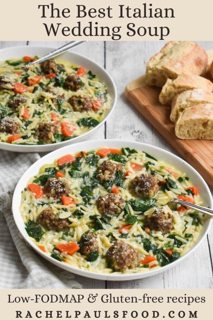 italian wedding soup pin Low-FODMAP