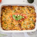low fodmap enchilada in casserole from side