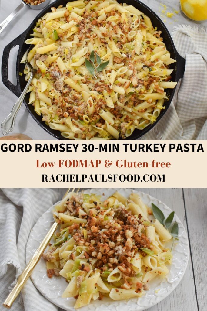 pin gord Ramsey low-FODMAP turkey pasta
