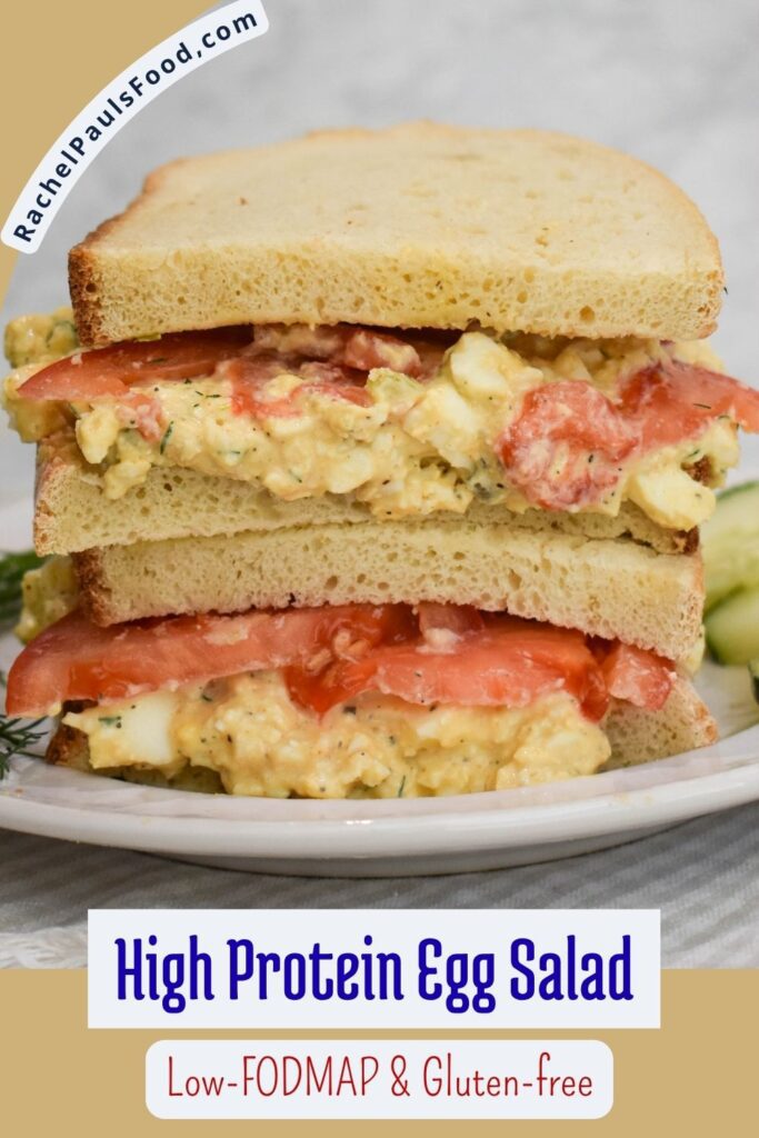 low fodmap high protein egg salad pin