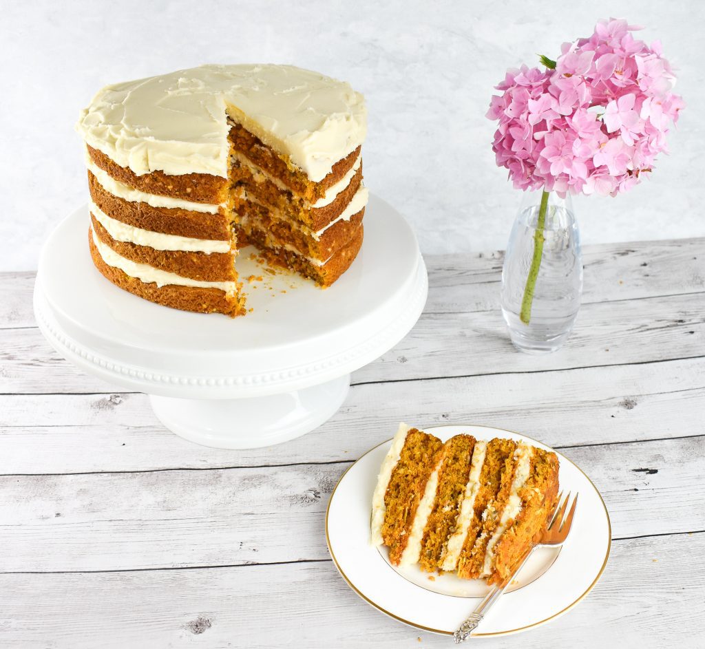 Moist and Delicious LowFODMAP Carrot Layer Cake; Glutenfree, Dairyfree Dr. Rachel Pauls