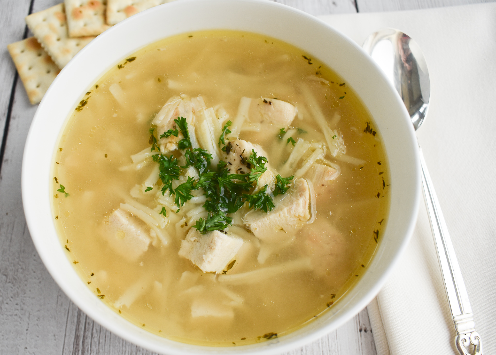 Healthy Gluten Free Chicken Noodle Soup - Nutritious Delights