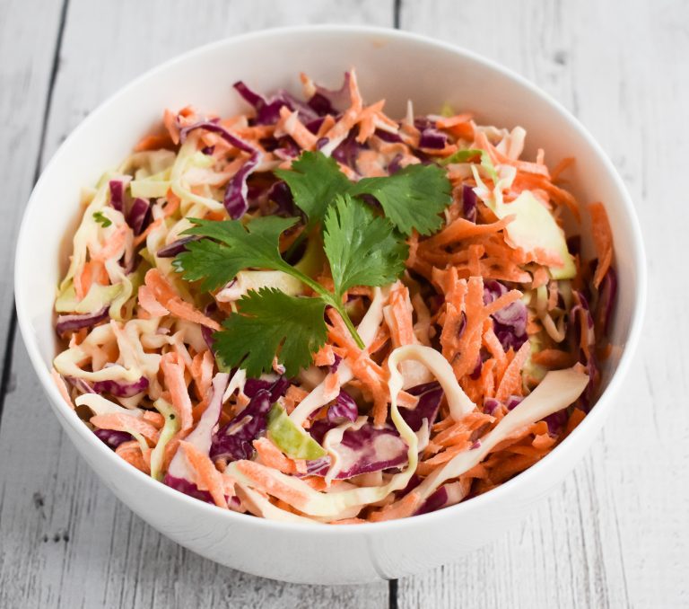 Creamy LowFODMAP Coleslaw; Glutenfree, Dairyfree Dr. Rachel Pauls