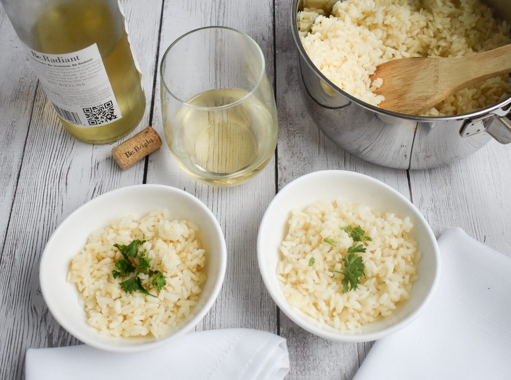 LowFODMAP White Wine Risotto; Glutenfree Dr. Rachel Pauls