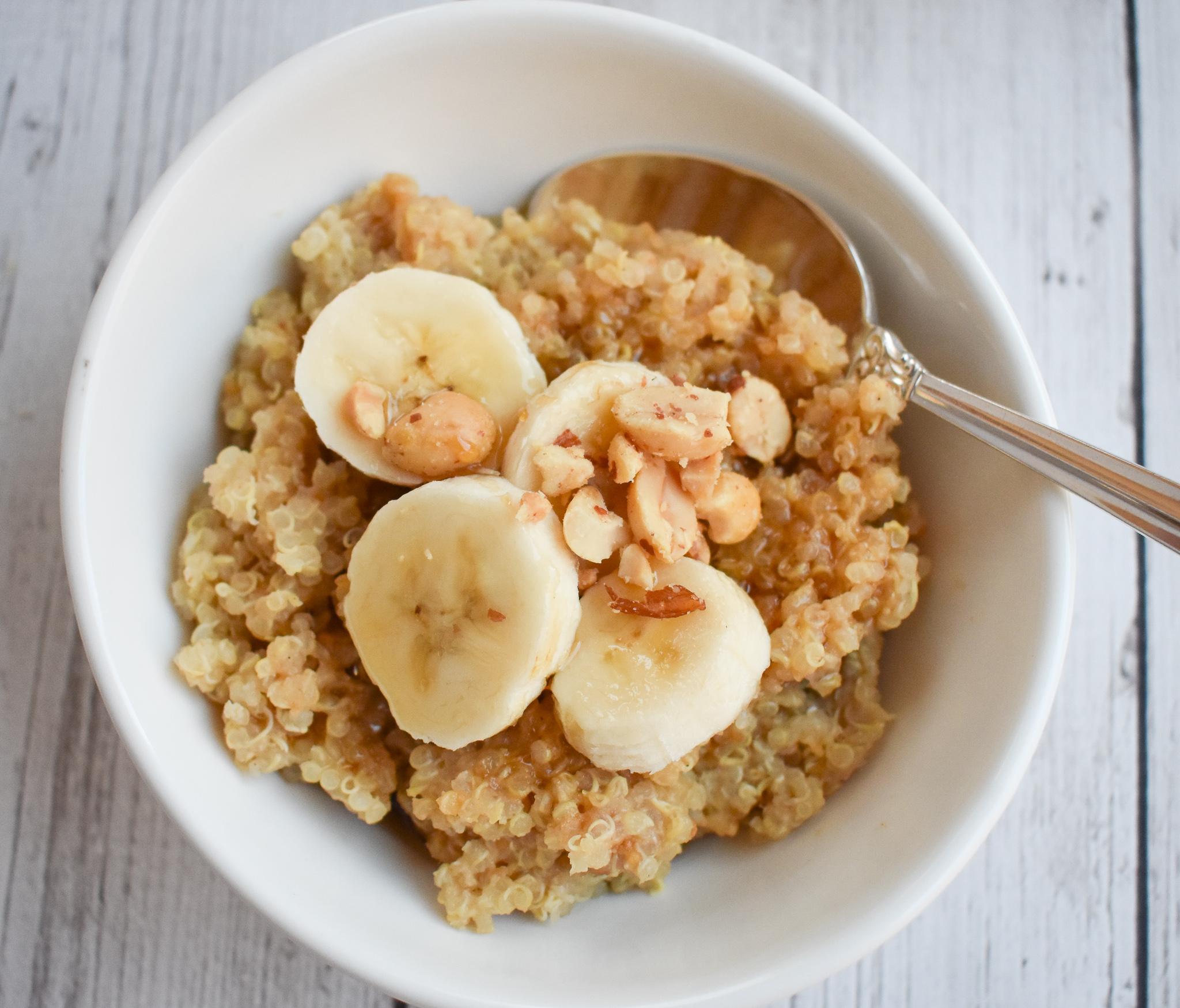 Low-FODMAP Peanut Butter and Banana Breakfast Quinoa; Gluten-free ...