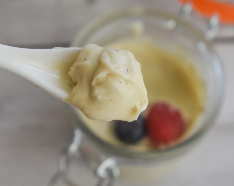 Velvety LowFODMAP VanillaBean Custard; Glutenfree, Dairyfree Dr