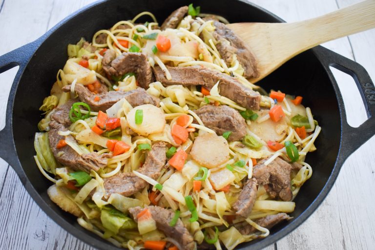 LowFODMAP Beef LoMein / Beef Stir Fry with Noodles; Glutenfree