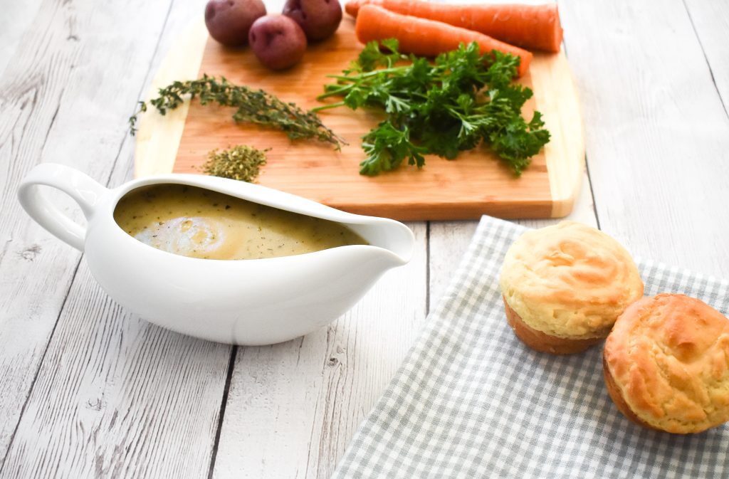 Traditional Low-FODMAP Gravy Recipe; Gluten-free | Dr. Rachel Pauls