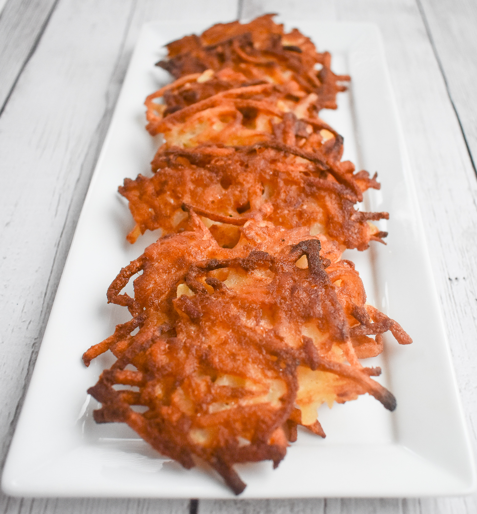 Sizzling LowFODMAP Potato Pancakes/ Latkes; Glutenfree, Dairyfree