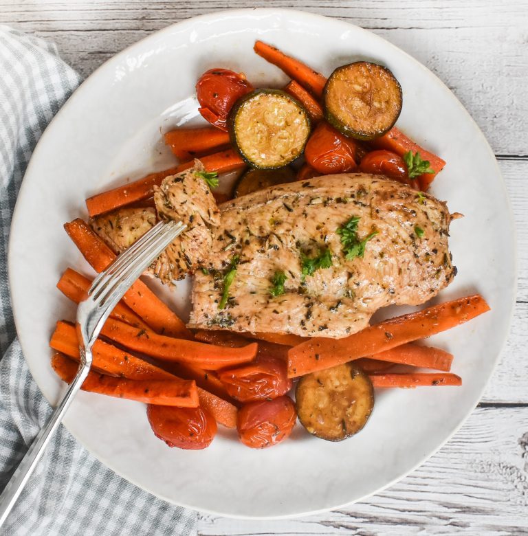 Low-FODMAP One Pan Italian Chicken and Vegetables; Gluten-free, Dairy ...