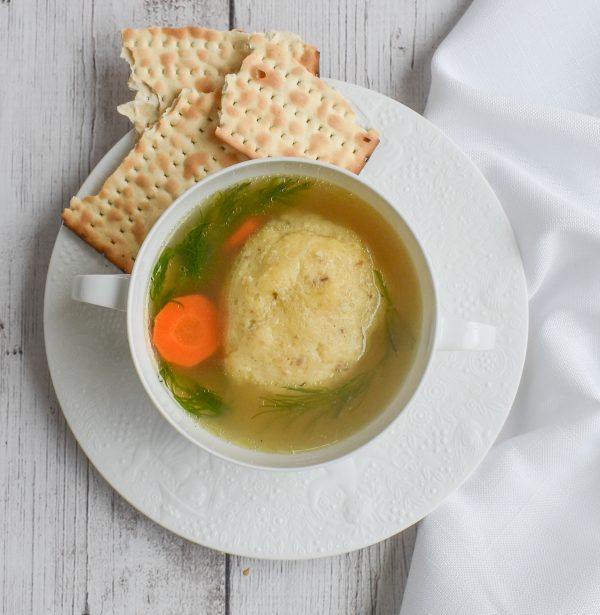 Nourishing LowFODMAP Chicken Soup with LowFODMAP Matzo Balls recipe