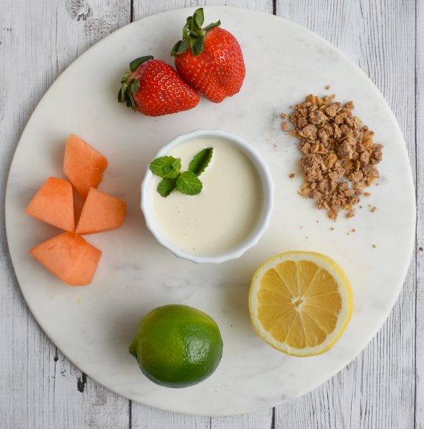 5 Minute 'Skinny' LowFODMAP Flavored Yogurt Fruit Dips (4 ways