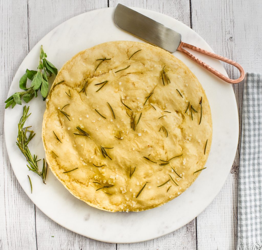 LowFODMAP Focaccia Flatbread Recipe; Glutenfree, Vegan Dr. Rachel Pauls